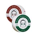 샹들리에 레드와 그린 아이 마스크 패치의 그림