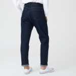 갭 남성 가을 캐주얼 루즈 베이직 청바지 696065 아메리칸 솔리드 컬러 커뮤터 테이퍼드 팬츠 바지의 그림