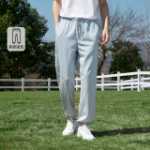 센마 청바지 남성 2023 여름 얇은 섹션 조류 복고풍 남성 바지 시원한 레저 감각 드로 스트링 드로 스트링 레그 팬츠의 그림