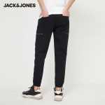 잭 존스 봄과 가을 새로운 남성 트렌드 다용도 잘 생긴 주머니 작업복 작은 검은 바지 스포츠 캐주얼 드로 스트링 청바지의 그림