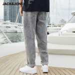 잭 존스 봄 가을 남성용 얇은 섹션 느슨한 트렌드 워싱 도 올드 캐주얼 나인 포인트 마스터 카우보이 올드 맨 팬츠의 그림