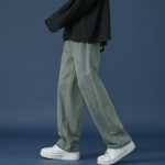 86FANG DEPT.2023 가을 멀티 컬러 와이드 레그 워싱 스트레이트 루즈 백 소년 청바지 커플 팬츠의 그림