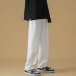 86FANG DEPT.2023 가을 멀티 컬러 와이드 레그 워싱 스트레이트 루즈 백 소년 청바지 커플 팬츠의 그림