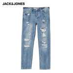 잭존스 잭존스 봄 가을 패션 남성 트렌드 다용도 구멍 한국 잘생긴 청바지 220232514의 그림