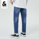 잭 존스 청바지 남성 스트레이트 스트레치 워싱 잘 생긴 블루 팬츠 트렌드 봄 섹션 남성 팬츠 라지 사이즈의 그림