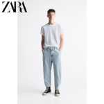 ZARA 봄 남성 릴랙스 핏 슬라우치 진 5862406 436의 그림