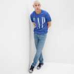 갭 남성용 2023 봄 새로운 인디고 스트레치 5 포켓 스트레이트 진 778774 트렌드 아메리칸 캐주얼의 그림