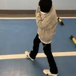 JCAESAR 조류 바이브 아메리칸 와이드 레그 팬츠 하이 스트리트 블랙 스트레치 클린핏 워싱 청바지 남자의 그림