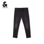 잭 존스 봄 남성 청바지 블랙 심플 데일리 쿨 느낌 편안한 스트레치 슬림 스트레이트 나인 팬츠의 그림