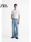 ZARA 남성 [2025] 루즈 아메리칸 하이 스트리트 배기 진 1538485 406의 그림