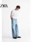 ZARA 남성 [2025] 루즈 아메리칸 하이 스트리트 배기 진 1538485 406의 그림