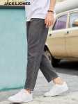 신장면] 잭 존스 여름 남성 캐주얼 스트라이프 패션 데님 나인분 팬츠 221132099의 그림
