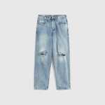 갭 남성용 2023 봄 신상품 아메리칸 레트로 스트리트 홀 루즈 청바지 514099 와이드 레그 팬츠의 그림