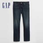 갭 남성 스트레치 스트레이트 다크 진 499984 E 봄 새로운 캐주얼 패션 남성 바지의 그림