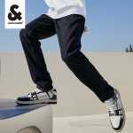 잭 존스 남성 청바지 남성 가을 슬림 스트레치 워싱 다크 트렌드 스트레이트 데님 팬츠 로우 웨이스트의 그림