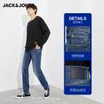 잭존스 잭존스 가을 남성 패션 다용도 트렌드 스트리트 캐주얼 청바지 221332061의 그림