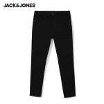 잭 존스 블랙 청바지 남성 슬림 작은 발 가을과 겨울 스트레치 바지 얇은 자수 남성 바지 조류 브랜드의 그림