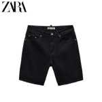 ZARA 세일 시즌 남성 워싱 데님 캐주얼 반바지 6855436 800의 그림