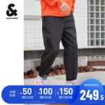 잭 존스 잭 존스 봄 가을 남성용 새로운 트렌드 느슨한 스트레이트 자수 고탄력 블랙 진의 그림