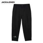 잭 존스 잭 존스 봄 가을 남성용 새로운 트렌드 느슨한 스트레이트 자수 고탄력 블랙 진의 그림