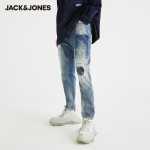 신장면] 잭 존스 봄 가을 남성 트렌드 깨진 구멍 패치 작은 발 청바지 9 분 바지 221132073의 그림