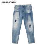 신장면] 잭 존스 봄 가을 남성 트렌드 깨진 구멍 패치 작은 발 청바지 9 분 바지 221132073의 그림