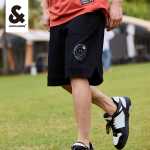 잭 존스 2022 여름 남성용 새로운 프린트 데님 반바지 스트레이트 스포츠 캐주얼 바지 5 바지 남성의 그림