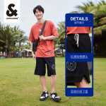 잭 존스 2022 여름 남성용 새로운 프린트 데님 반바지 스트레이트 스포츠 캐주얼 바지 5 바지 남성의 그림