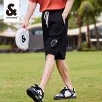 잭 존스 2022 여름 남성용 새로운 프린트 데님 반바지 스트레이트 스포츠 캐주얼 바지 5 바지 남성의 그림