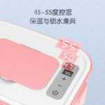 물티슈 히터 아기 온도 조절기 신생아 휴대용 스트랩 고정 플러그인 난방 온난화 다기능 온도 조절 기계의 그림