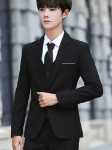 남성 슬림  정장의 그림