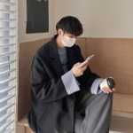 남성 캐주얼  자켓의 그림