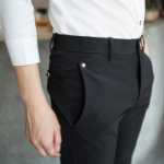 남성 캐주얼 레깅스 바지의 그림