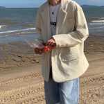 86FANG 홍콩 스타일 복고풍 정장 재킷의 그림