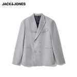 잭존스 남성 페플럼 라이트 플로럴 그레이 블레이저 221308005의 그림