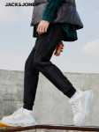 잭 존스 잭 존스 남성 바지 캐주얼 패치 워크 자수 레터 장식 두꺼운 바지 바지의 그림
