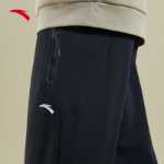 안티 두꺼운 벨벳 바지 丨 패딩 스웨트 팬츠 남성 겨울 니트 드로 스트링 팬츠 따뜻한 두꺼운 캐주얼 스웨트 팬츠의 그림