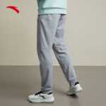 안티 두꺼운 벨벳 바지 丨 패딩 스웨트 팬츠 남성 겨울 니트 드로 스트링 팬츠 따뜻한 두꺼운 캐주얼 스웨트 팬츠의 그림