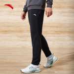 안타 스포츠 바지 남성용 짠 바지 캐주얼 슬림 스웨트 팬츠 플랫 프론트 스트레이트 러닝 스포츠 퀵 드라이 바지의 그림