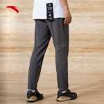 안타 스포츠 바지 남성용 짠 바지 캐주얼 슬림 스웨트 팬츠 플랫 프론트 스트레이트 러닝 스포츠 퀵 드라이 바지의 그림