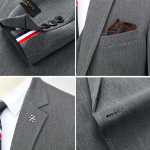 버건디 하이 커스텀 정장의 그림