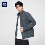 HLA / 헬란 하우스 이지 케어 재킷 2023 가을 새로운 칼라 텍스처 부드러운 비즈니스 캐주얼 재킷 남성의 그림
