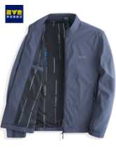 압록강 남성 자켓 2023 봄과 가을 새로운 칼라 캐주얼 다용도 중년 아빠 정장 재킷 코트의 그림