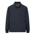 다크 프린트] 아오 캉 칼라 재킷 남성용 2023 가을 새로운 중년 및 노인 아버지 봄 가을 재킷의 그림