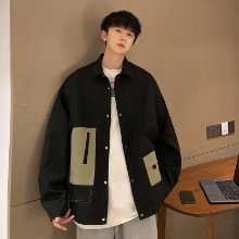 클린핏 재킷 조류 조수 갱스터 잘 생긴 튀김 거리 남성 가을 시니어 트렌드 감각 봄 가을 단락 유럽과 미국 하이 스트리트 재킷의 그림