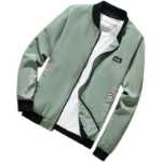 남성 캐주얼 재킷 재킷 2023 봄과 가을 새로운 칼라 하이 엔드 트렌드 야구 정장 짧은 윈드 브레이커 남성 의류의 그림