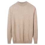 100 % 순수 캐시미어 남성용 얇은 섹션 하프 터틀넥 점퍼 남성 오르도스 생산 봄과 가을 뜨개질 바닥 양모 스웨터의 그림