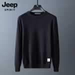 지프 지프 점퍼 남성 가을 라운드 넥 코튼 니트 의류 2023 새로운 바텀 라인 의류 남성 의류의 그림