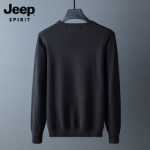 지프 지프 점퍼 남성 가을 라운드 넥 코튼 니트 의류 2023 새로운 바텀 라인 의류 남성 의류의 그림