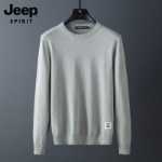 지프 지프 점퍼 남성 가을 라운드 넥 코튼 니트 의류 2023 새로운 바텀 라인 의류 남성 의류의 그림